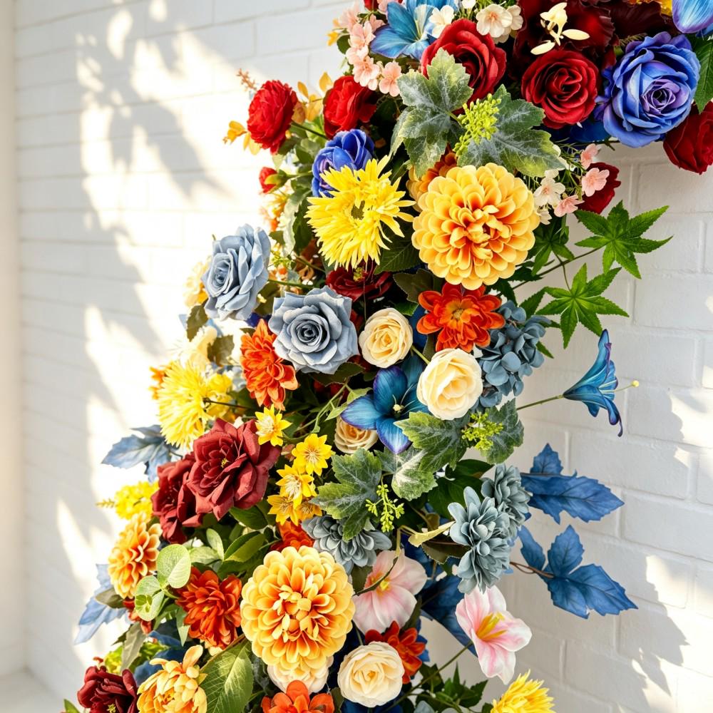 Ships from USA/Wildflower-Inspired Spring and Summer Wedding Arch Décor.Wedding Archway Artificial  Rose  Archway,Flower Row Arrrangement