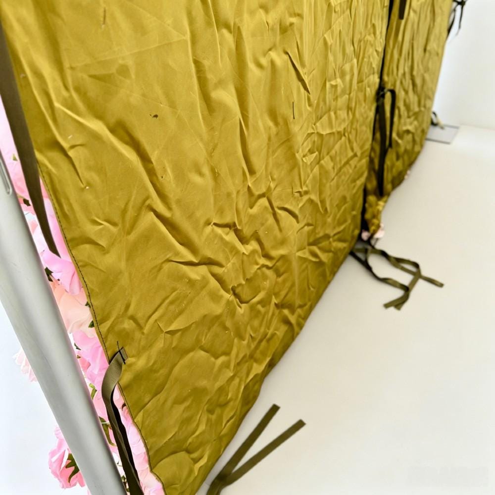US Stock | Ships from USA | 5D Pink Roses Flower Wall 8x8ft, Rolling Up Curtain Fabric Backdrop, Artificial Flower Wall for Wedding Decor