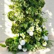 Ships from USA---7.2Ft Forest-Inspired Bull Horn Wedding Arch Flowers, Artificial Floral Row Arrangement for Event Backdrop Decoration