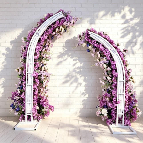 50% Off /Lavender Purple Rose Wedding Arch Flowers – Artificial Floral Archway Décor, Flower Row Arrangement for Wedding, Party & Even