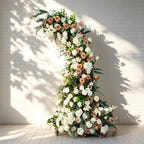 Ships from USA /Sunset Terracotta Bull Horn Wedding Arch Flowers, Pastoral Floral Arrangement for Ceremony Columns & Party Backdrop Décor