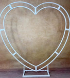 US Seller-(7.2 ft × 7.2 ft)-5D Luxury Red Heart-Shaped Floral Arch– Romantic Wedding Backdrop, Proposal Decoration, Engagement Event Display