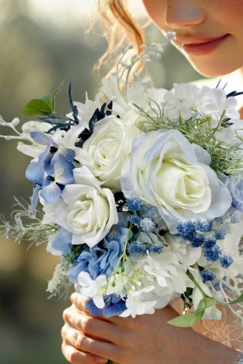 Sky Petal Bridal Bouquet