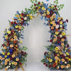 U.S. Local Stock -Wildflower-Inspired Spring and Summer Wedding Arch Décor.Wedding Archway Artificial  Rose  Archway,Flower Row Arrrangement