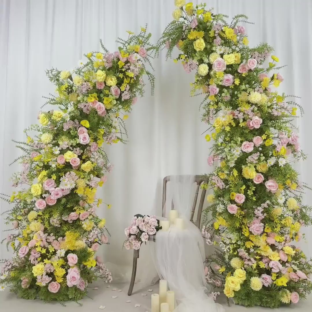 Spring Wedding Flower Arch: DIY Floral Arrangement for Backdrop