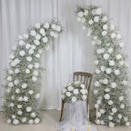 U.S. Local Stock- Baby’s Breath Flower Arches For Weddings, DIY Floral Row Arrangement, Flower Wedding Arch for Event Backdrop Decoration