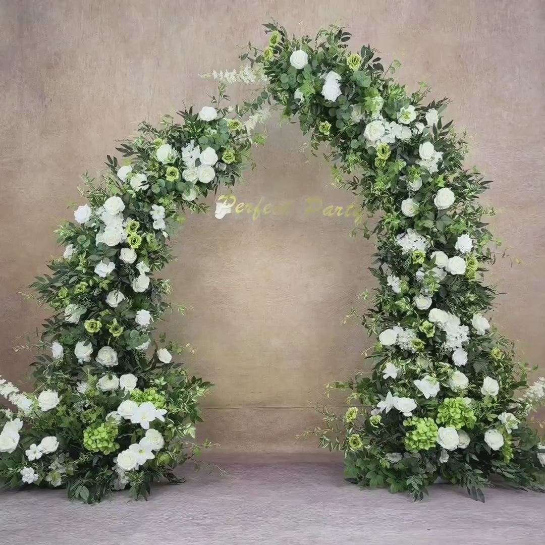 US Seller | Wedding Archway with Spring Flowers | Rustic Boho Wedding Backdrop | Ceremony Floral Arch | Party Decoration（6Ft+7Ft）