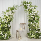 DIY Wedding Flower Arch: Silk Floral Row Arrangement