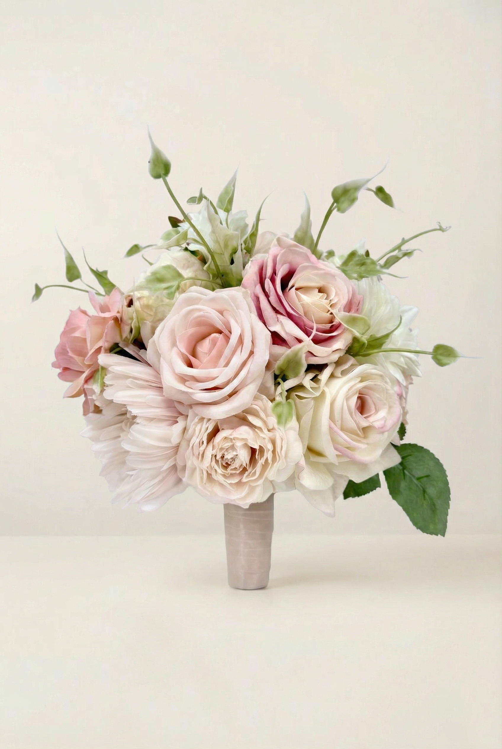 Peach Dahlia Bridal Bouquet