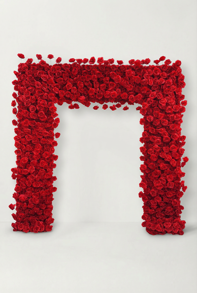 Red Rose Arch Wedding Decoration