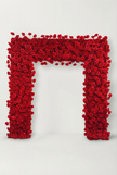 Red Rose Arch Wedding Decoration