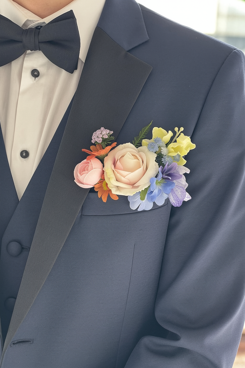 Spring Wildflower Boutonniere