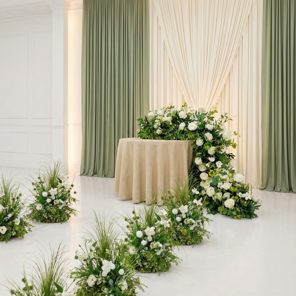 Green & White