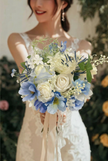 Sky Petal Bridal Bouquet