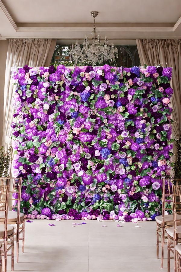 Lavender Bloom Flower Wall