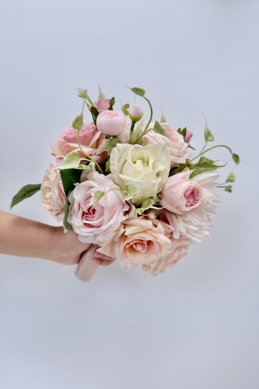 Peach Dahlia Bridal Bouquet