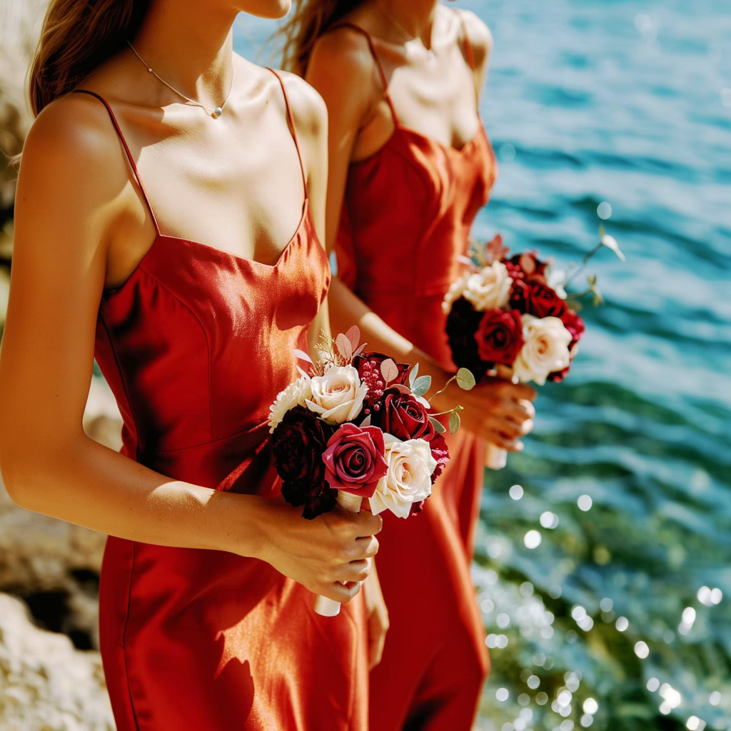 Crimson & Blush Wedding Set