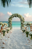 Minimalist Forest Rose Arch Garland for Weddings & Events