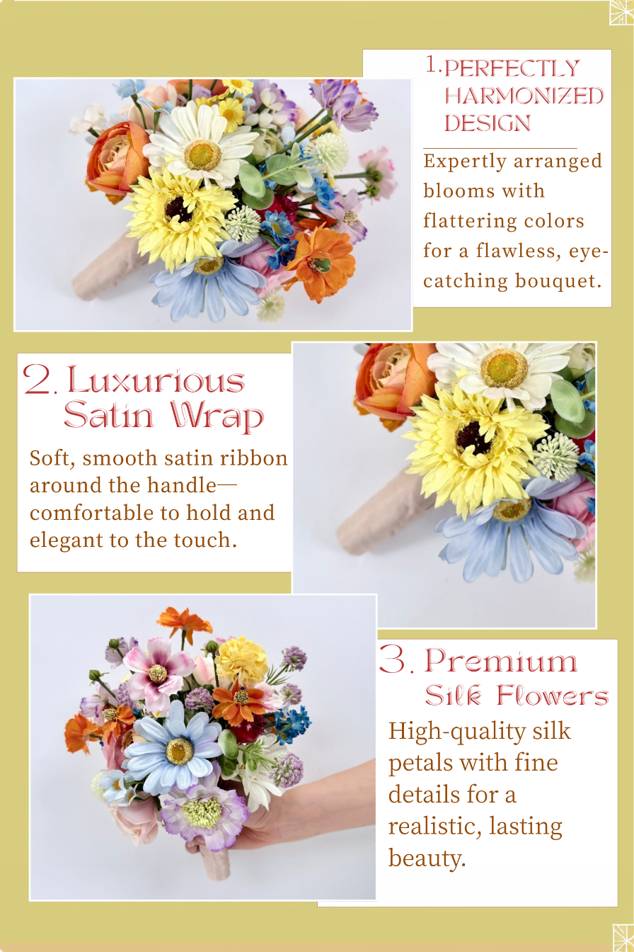 Spring Wildflower Whisper Bridesmaid Bouquets