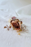 Terracotta Rose Boutonniere
