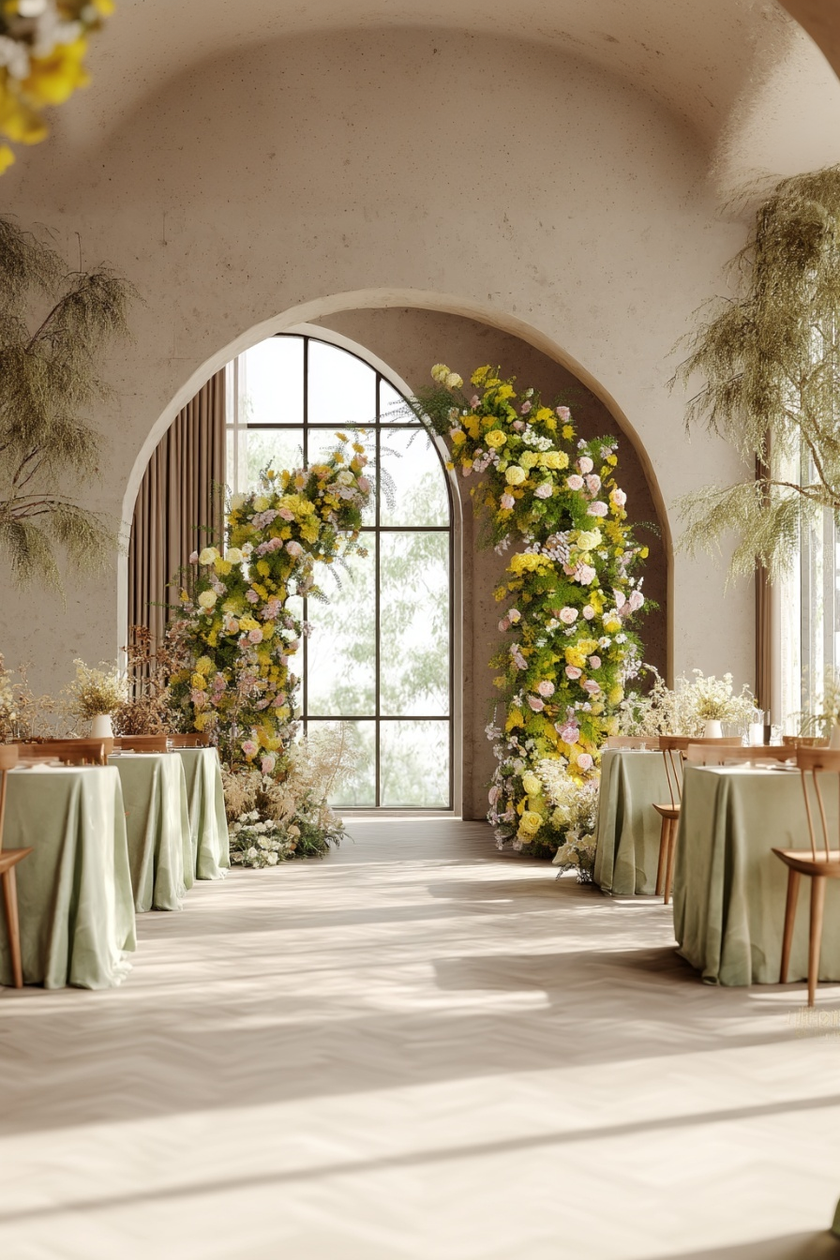 Spring Pastel Floral Arch