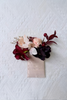 Crimson Berry & Blush Bloom Boutonniere