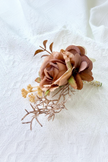 Terracotta Rose Boutonniere