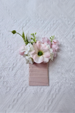 Peach Petal Whisper Boutonniere