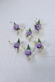 Mauve Haze Boutonniere