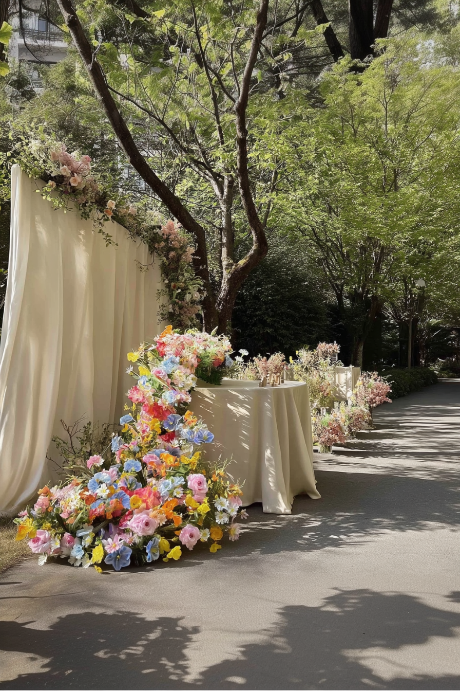 Vibrant Wildflower Floral Cascade