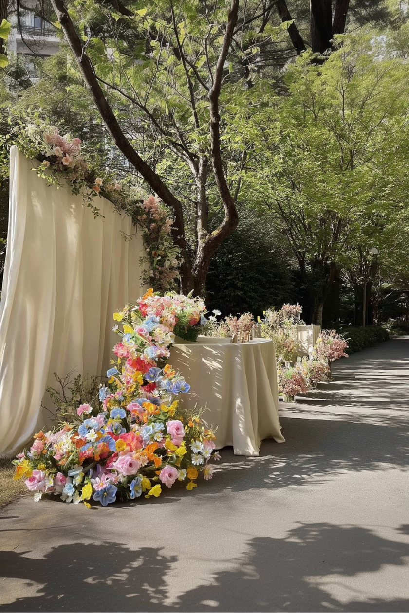 Vibrant Wildflower Floral Cascade