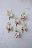 Peach Petal Whisper Boutonniere
