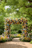 Wildflower Floral Arch Garland - Universal Fit for All Arch Shapes