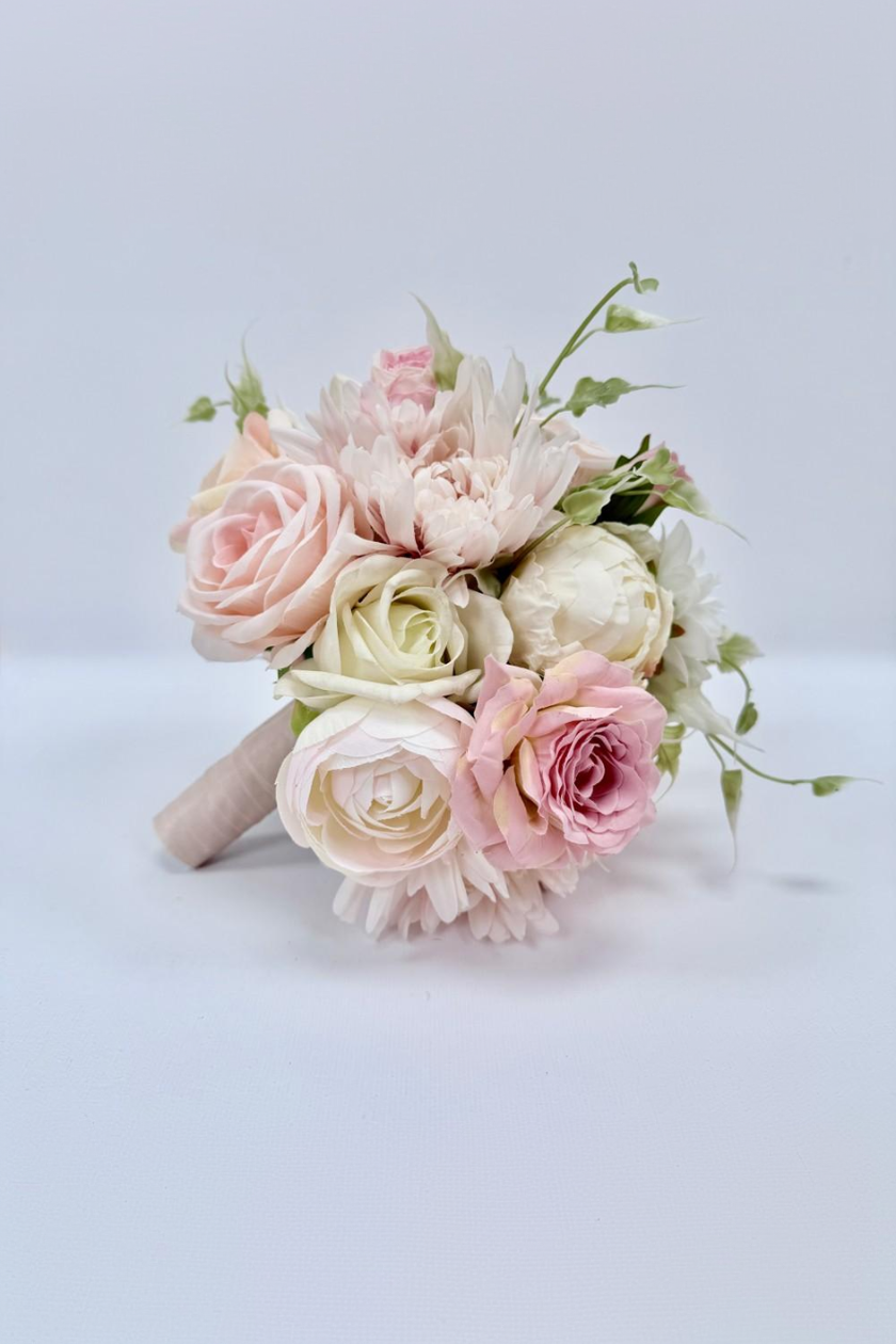 Peach Dahlia Bridal Bouquet