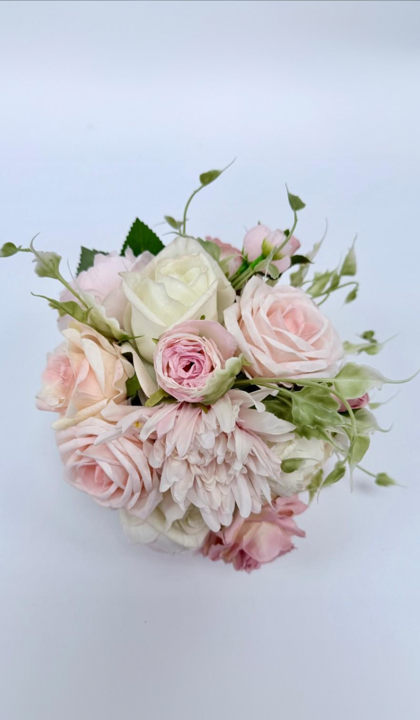 Peach Dahlia Bridal Bouquet