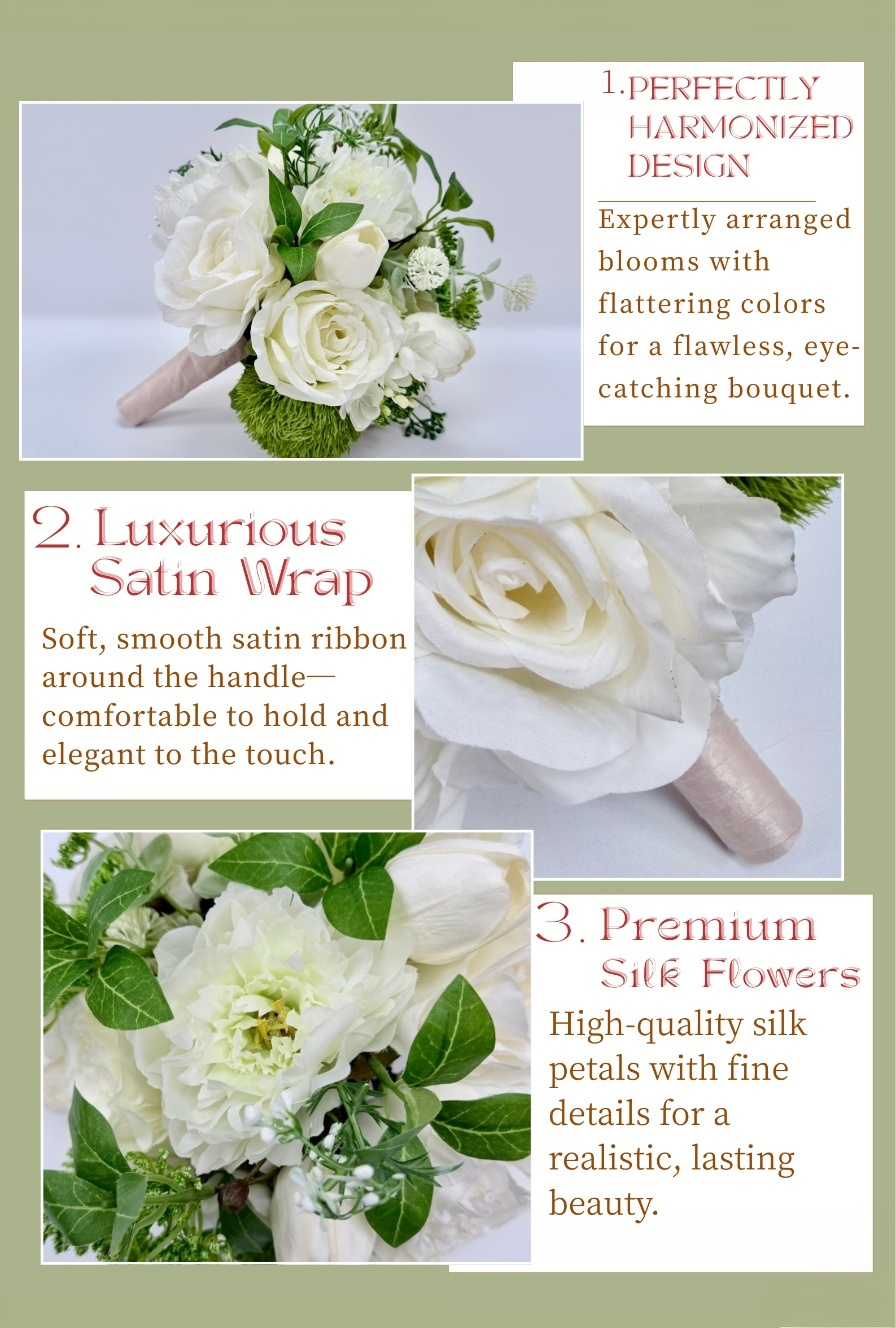 Laurel Cream Bridal Bouquet
