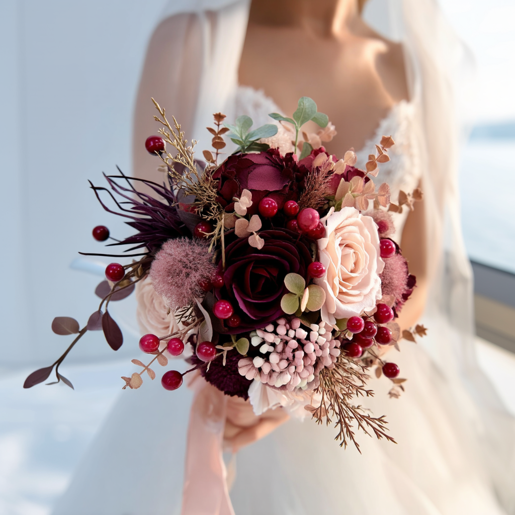 Crimson & Blush Wedding Set