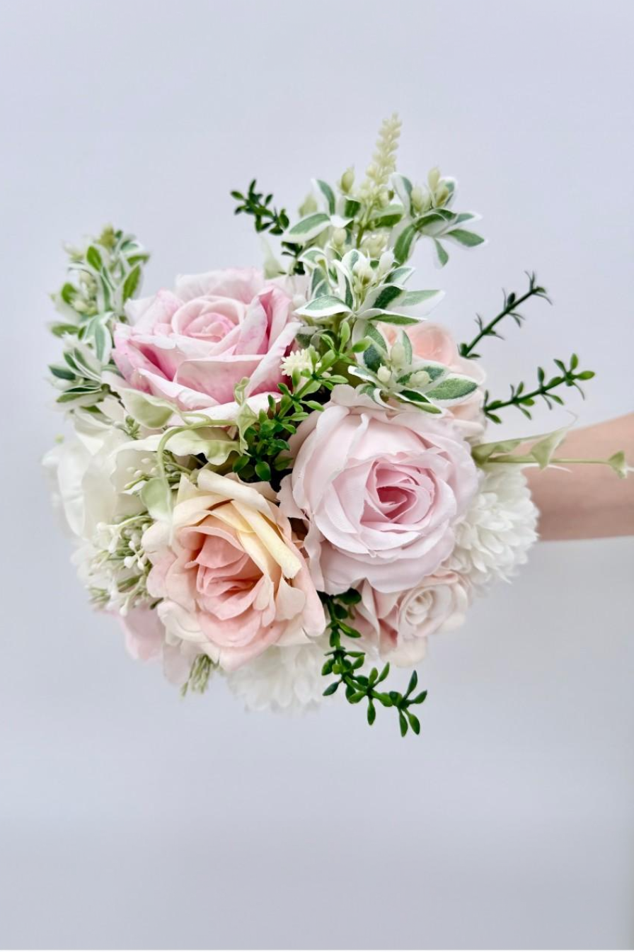 Spring Blush Bridesmaid Bouquets