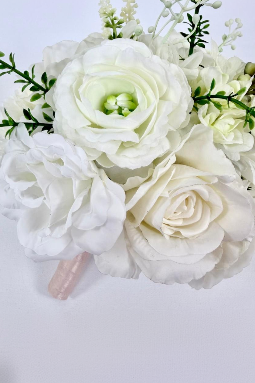 Morning Dew Bridesmaid Bouquets
