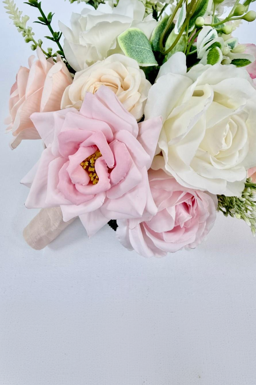 Spring Blush Bridesmaid Bouquets