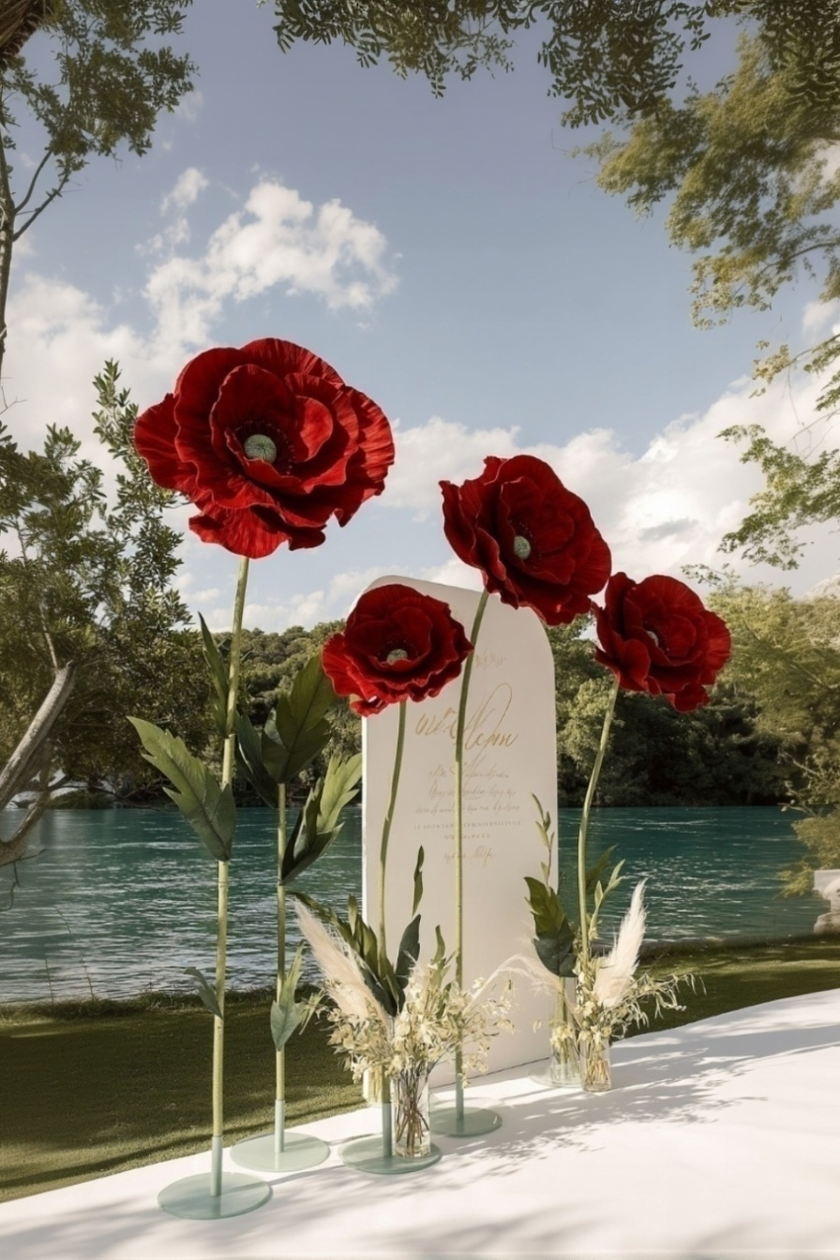 Crimson Giant Flowers