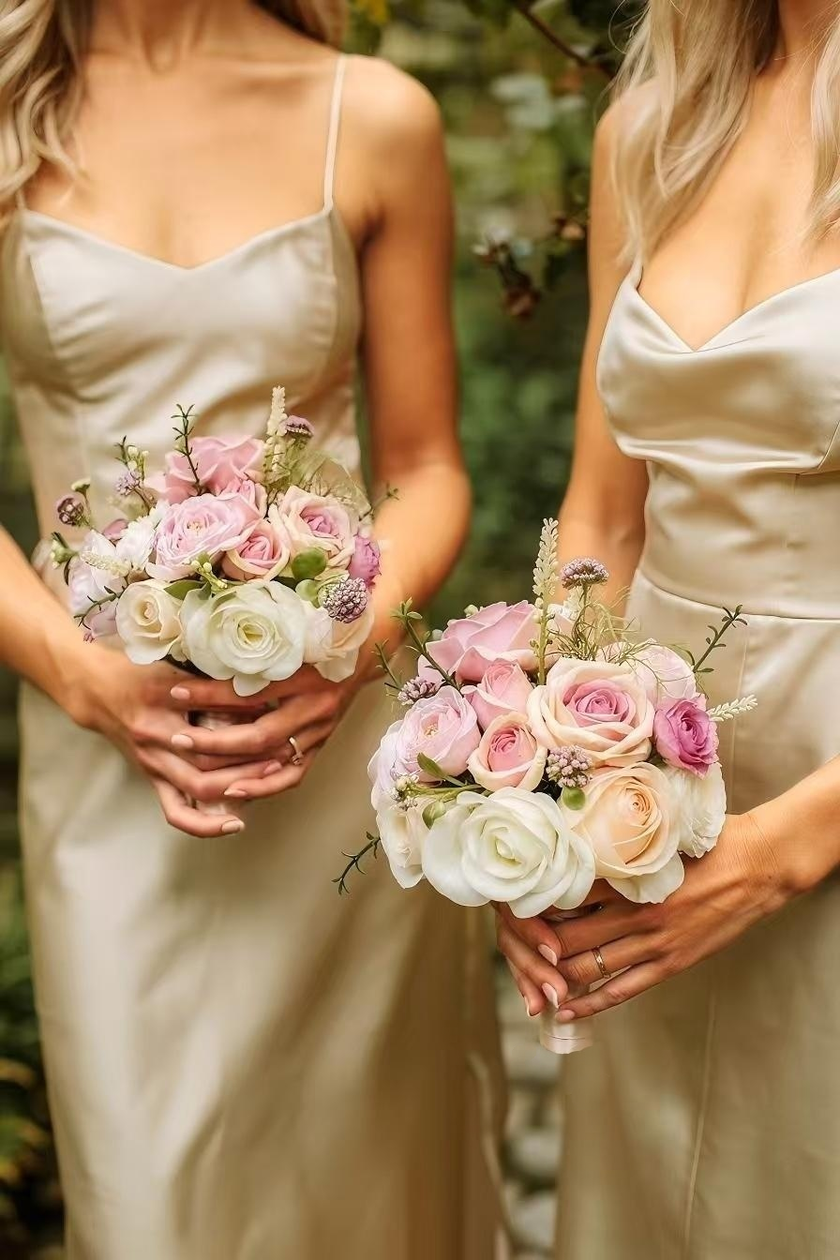 Lilac Haze Bridesmaid Bouquets