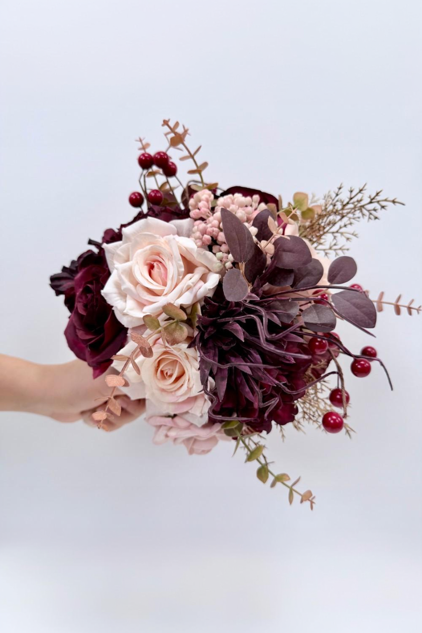 Crimson Berry Bridal Bouquet