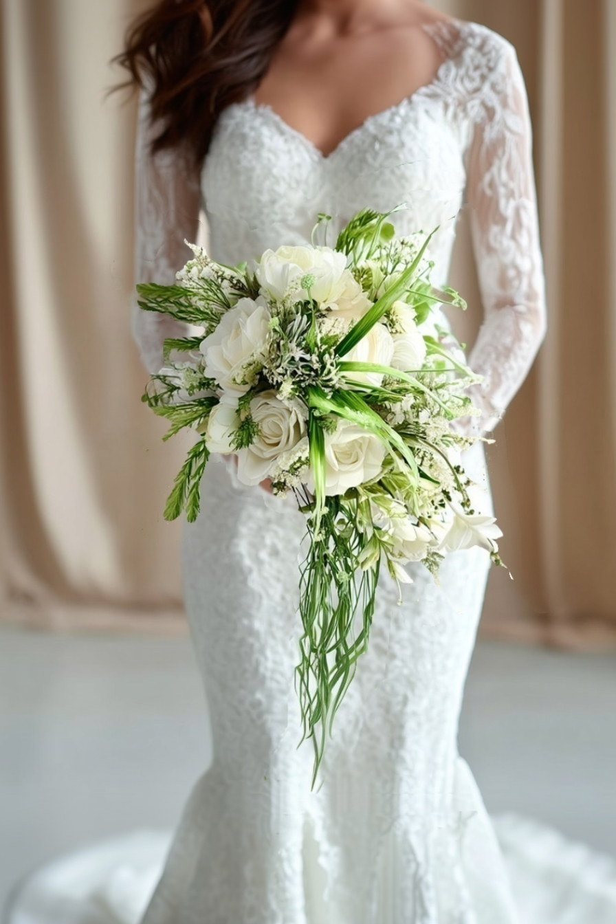 Verdant Cascade Bridal Bouquet