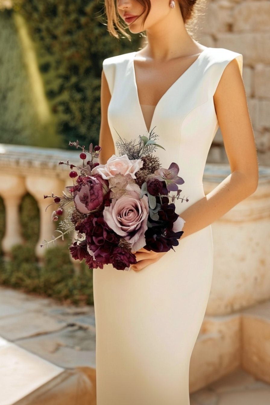 Crimson Berry Bridal Bouquet
