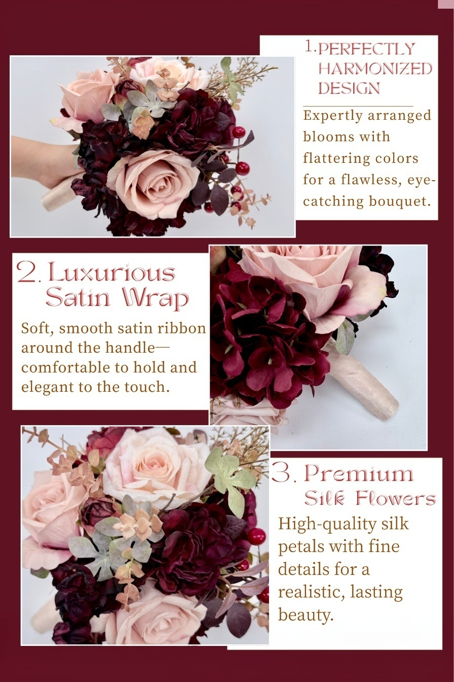 Crimson Berry Bridal Bouquet