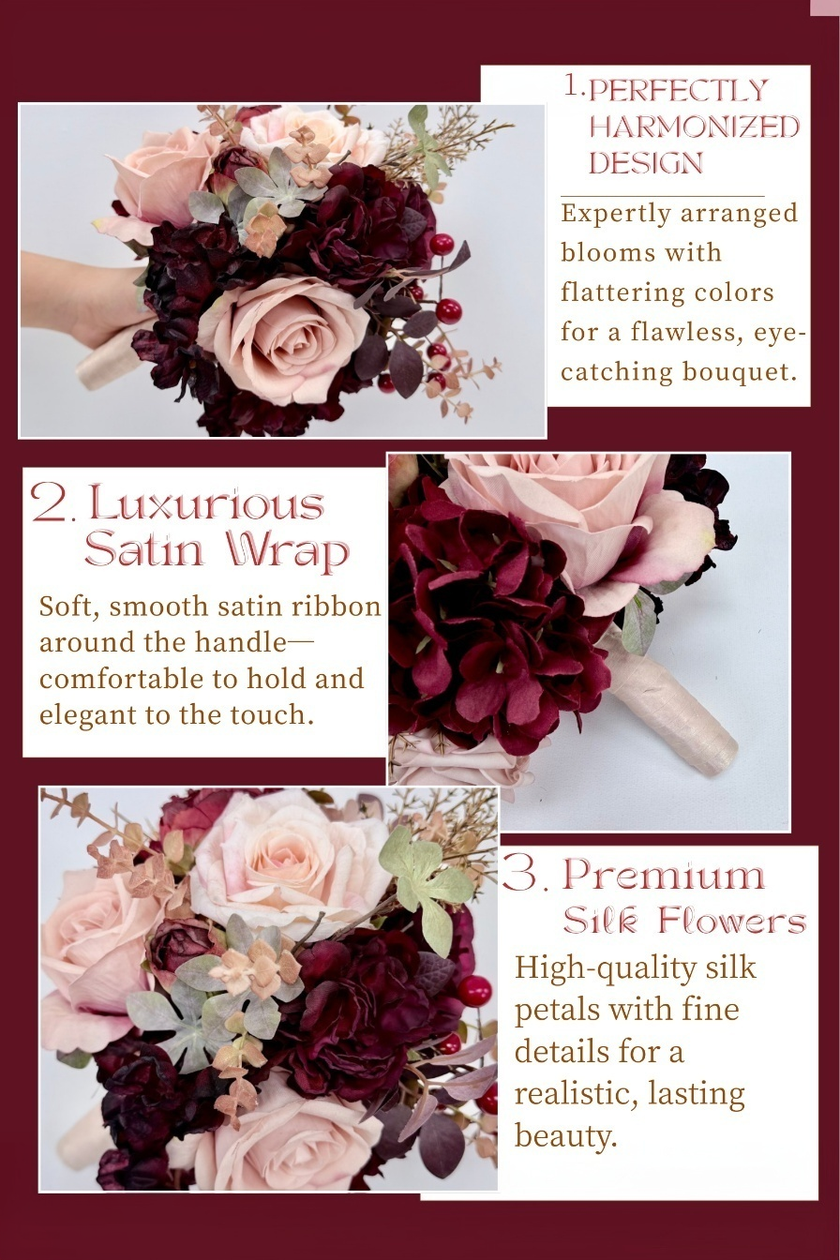 Crimson Berry Bridal Bouquet