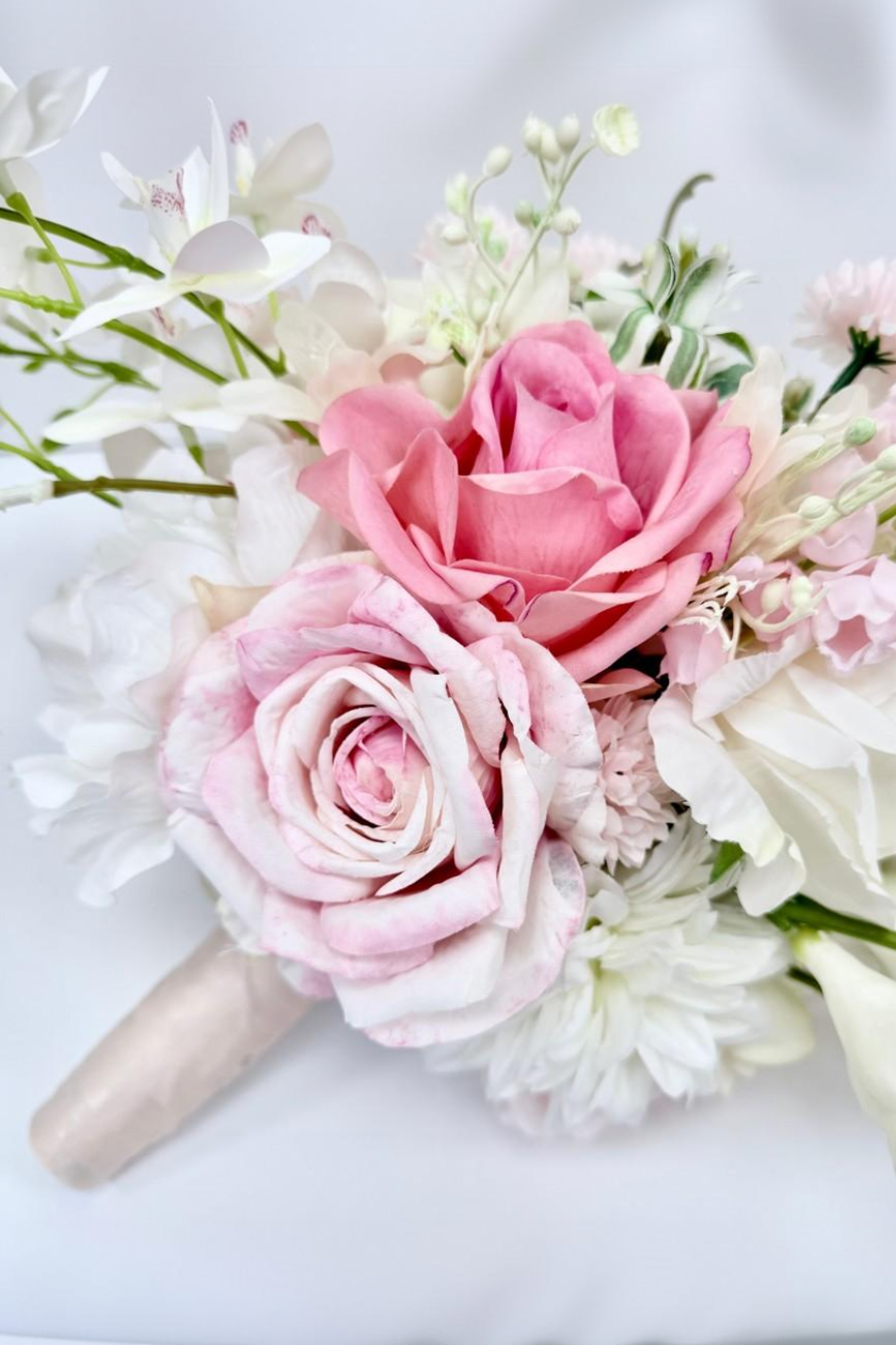 Blush Orchid Cascade Bridal Bouquet