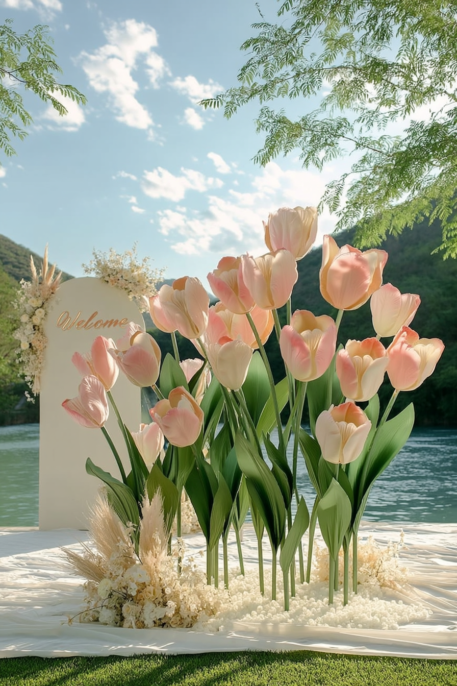 Blush Tulip Giant Flowers