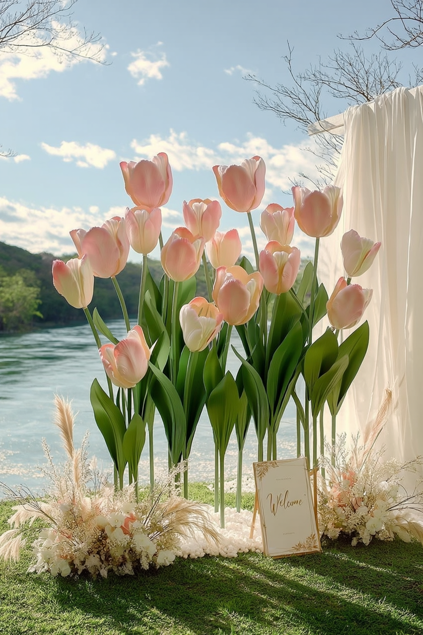Blush Tulip Giant Flowers